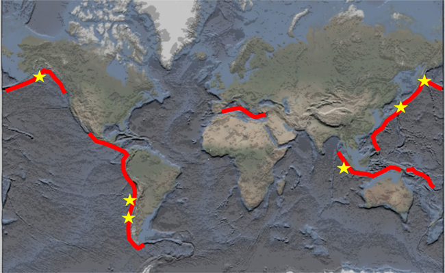 Convergent margins and great earthquakes.